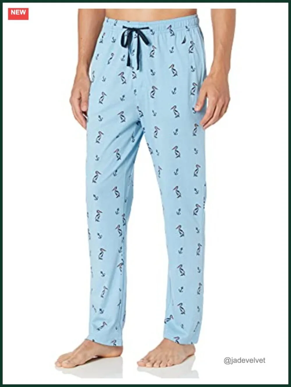 Men's Soft Woven 100% Cotton Elastic Waistband Sleep Pajama Pant